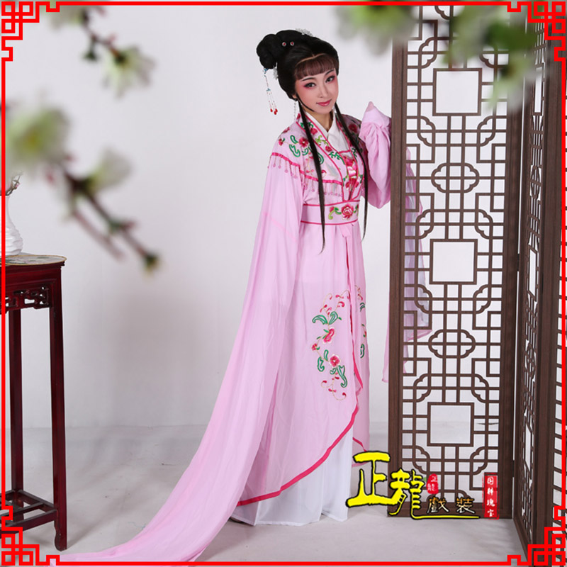 天祝花旦黄梅戏服古装戏服水袖戏剧假云肩长披