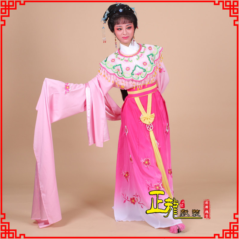 天祝水袖青衣练功花旦服 梅花古装衣